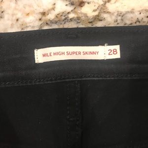 Levi mile high super skinny jeans